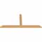 Ekena Millwork Portland Timber Gable Bracket, Western Red Cedar, 96"W x 44"H x 3 1/2"D x 5 1/2"F, 11/12 Pitch GBW096X44X0406POR00SWR - alternate 2